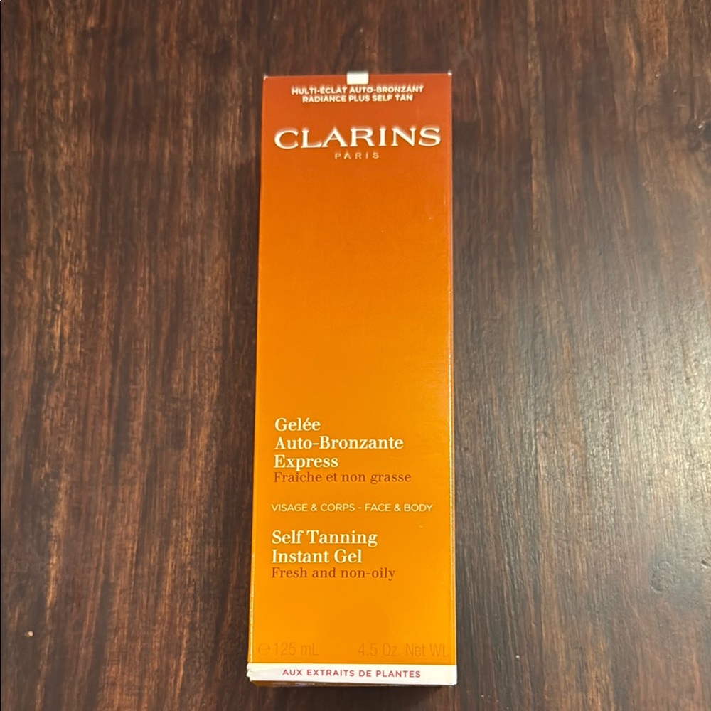 Clarins Self Tanning Instant Gel -brand new